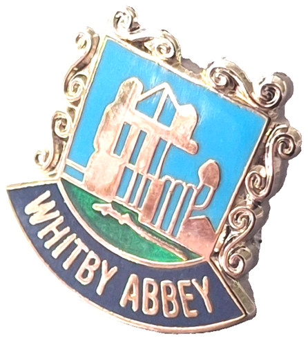 Whitby abbey small pin badge - abbey,