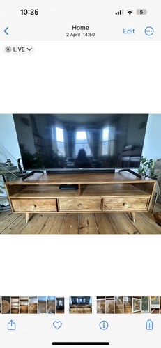 Next mango wood cabinet - tv,