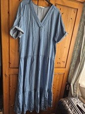 Ladies Jean Look Dress Size 18