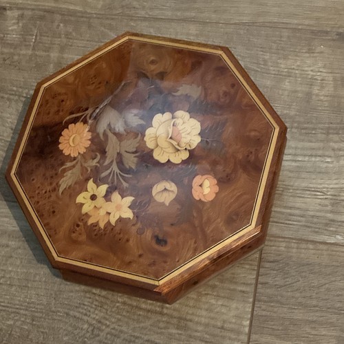 Vintage octagon wooden musical - vintage,