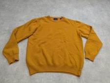 Gant Jumper Mens M L Lambs Wool Knit Pullover Sweater Smart Crew Preppy Academia