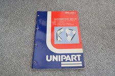 Unipart Catalogue For Automotive Belts. May 1992. MMM1603