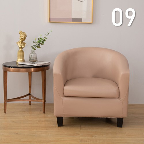 Leather tub chair cover - pu,