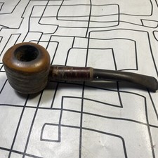 Cherry Wood Estate bent Smoking Pipe France. Ropp style  vintage 