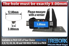 White Round Plastic Hole Plugs Blanking Inserts Masking Finishing Protective End