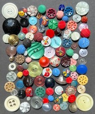 100 Unusual Vintage Buttons -