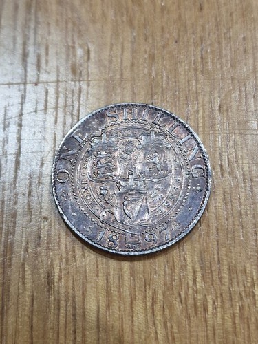 1897 queen victoria shilling - queen,
