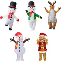 Unisex Christmas Xmas Inflatable Costume Adult Funny Blow Up Fancy Dress Cosplay