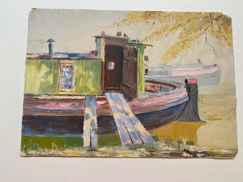 Canal boat original thinned - boat,,