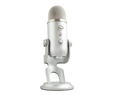 Logitech Blue Yeti Mic Microphone USB Silver with Adjustable Stand | Brand New