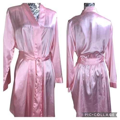 Vintage pink satin belted - pink,