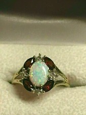 2Ct Oval Cut Fire Opal & Red