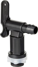 Merriway Plastic Tap and Nut for Water Butt Rain Barrel Quality Push Fit Black