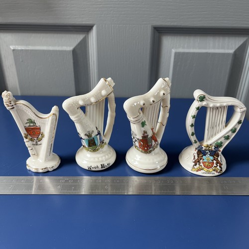 Crested china harps - 4,
