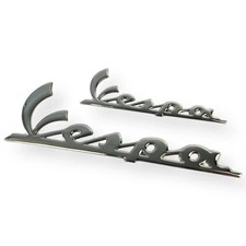 Vespa chrome legshield - chrome, side