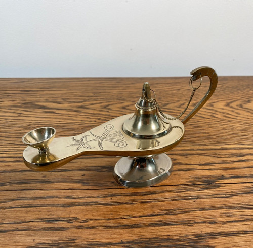 Antique well made - brass, genie