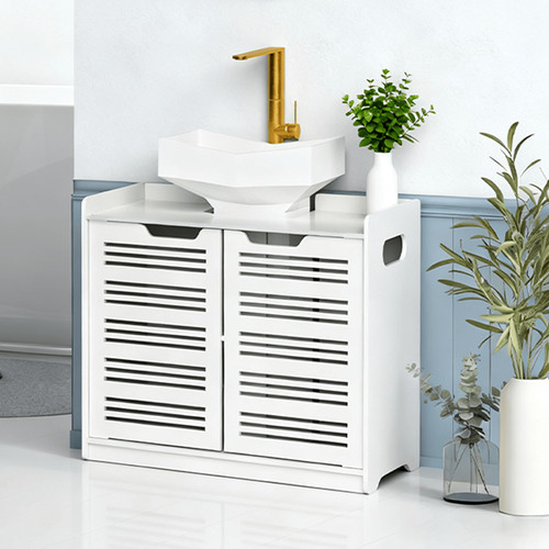 White bathroom under - white, sink