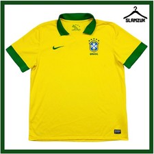 Brazil Football Shirt Nike Large Home Kit Brasil Camisa Jersey 2013 2014 EE89