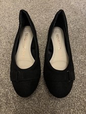 Brand New Ladies Black Ballet Pump Size 4 ‘Sensitive Sole At F+F’