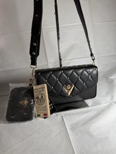 Valentino Black Pearl Cross Body Bag + Wallet NWT