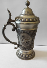 Vintage WMF pewter art hunting