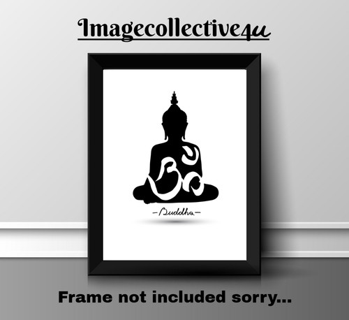 Buddha quote a4 - , print