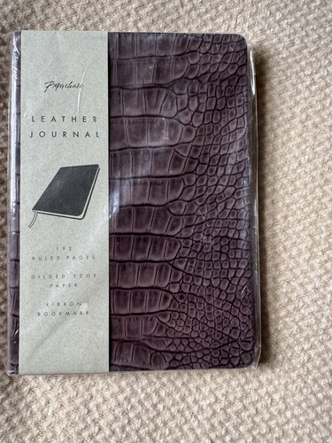 Paperchase leather journal 192 - paperchase,