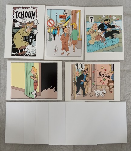 Tintin greeting cards - 5,