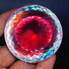 Stunning 801.80 Ct Flawless Rainbow Color Mystic Topaz Oval Certified Gemstone