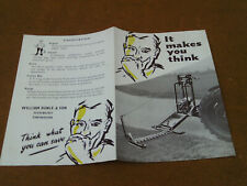 Vintage C.1950s 'William Bunce & Son' Tractor Mounted Hedge Cutter Sales Leaflet