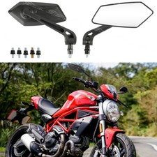8/10mm Motorcycle Rearview Mirrors For Ducati Monster 620 696 750 797 800 1000