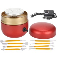 RED EU Potter's Wheel Mini Electric Pottery Ceramic Machine Children's 