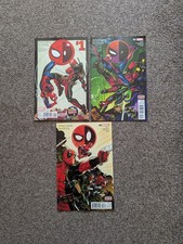 3x Spider-Man Deadpool #1 2 & 3 Marvel 2015 Bundle Lot