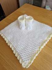 Hand crochet baby blanket - blanket, &