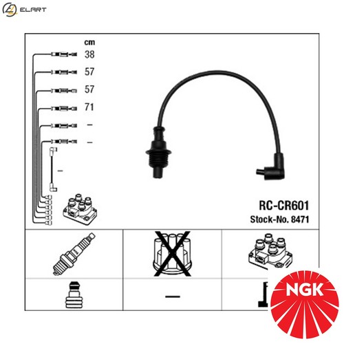 Ignition cable kit 8471 - cable,