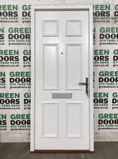 WOODEN WHITE FRONT DOOR FLAT