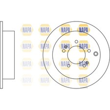 2x Brake Discs Solid For