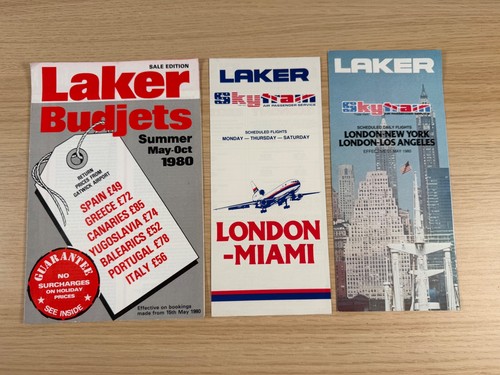 Laker airways skytrain 1980 - laker, x3