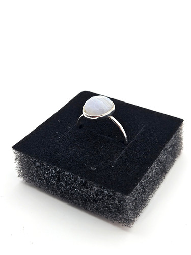 Faceted blue lace agate - lace,