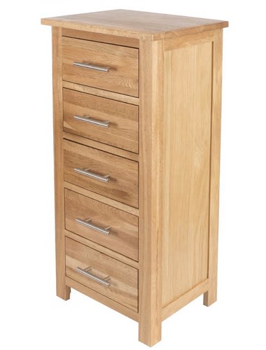 Chest drawers oak - oak, 5