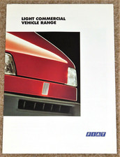 1995 FIAT LIGHT COMMERCIALS Sales Brochure - Ducato Van Minibus Fiorino Uno MINT