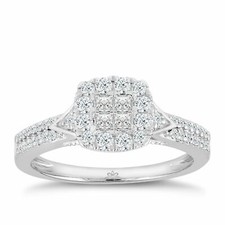 H Samuel 9 Carat White Gold