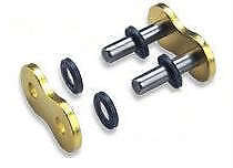 HD 520 X-ring rivet soft link chain motorbike Gold