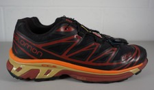Mens Salomon S-Lab XT-6 Soft Ground Black Red Trail Walking Hiking Shoes - UK 9