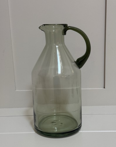 Green glass jug - green,