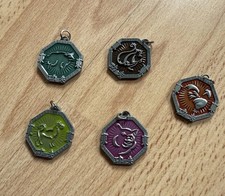 Jackie Chan Adventure Animal Talismans collection x 5 good condition collectible