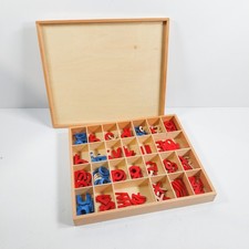 Wooden Movable Alphabet Early Education Montessori Toy