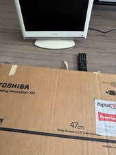Toshiba LCD Colour TV Model 19AV616DB TV 48.3 cm (19") HD White & Remote READ