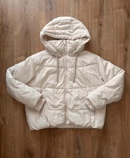 Zara Beige Puffer Coat Jacket