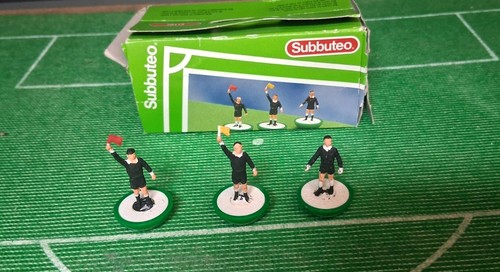 Subbuteo referee and linesmen - and,